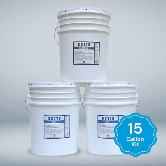 Epoxy Resin And Hardener 15 Gallons Kit
